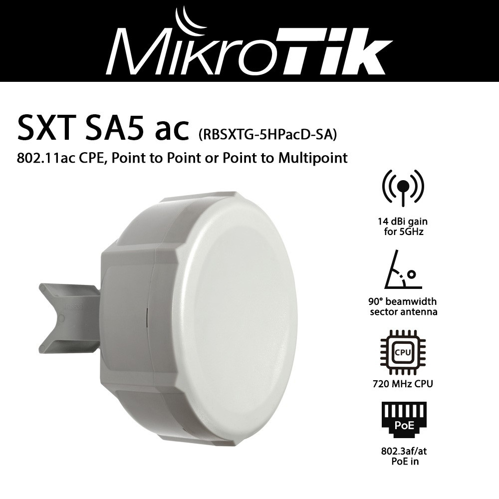 روتر وایرلس میکروتیک Mikrotik SXT SA5 Ac فضای بیرونی