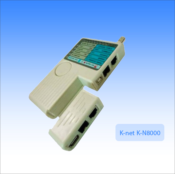 تستر شبکه کی نت K-net K-N8000 چهار کاره شبکه و تلفن و BNC و USB