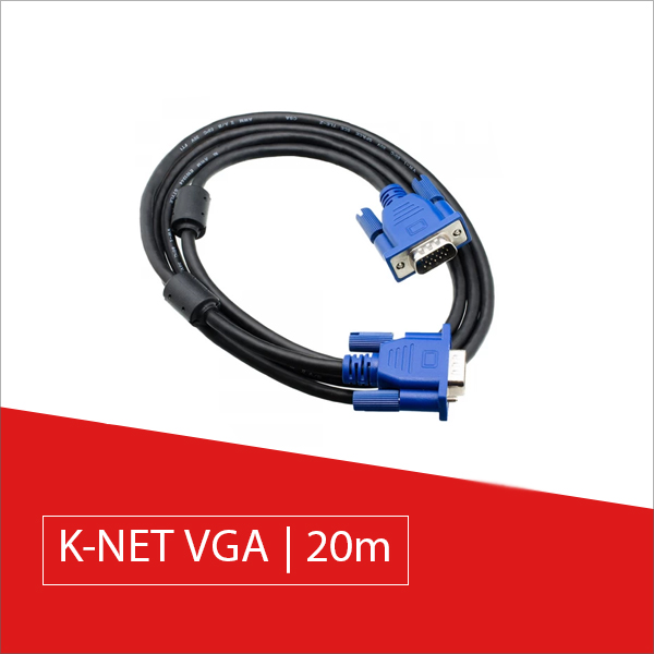 کابل VGA کی نت K-NET K-CVGA0200 طول 20 متر