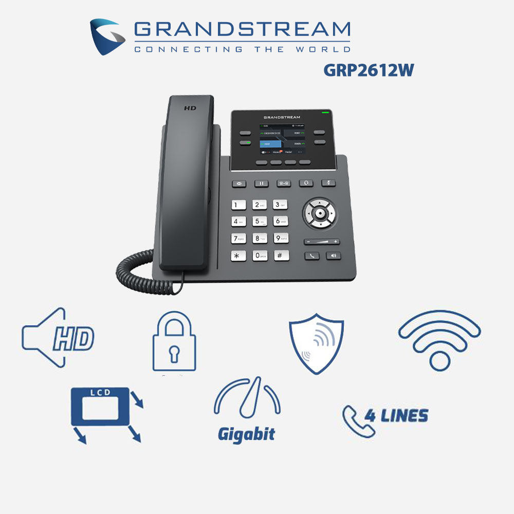 تلفن تحت شبکه گرند استریم Grandstream GRP2612W