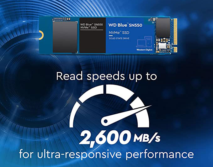 حافظه SSD وسترن دیجیتال Western Digital BLUE M.2 2280 NVMe 500GB اینترنال
