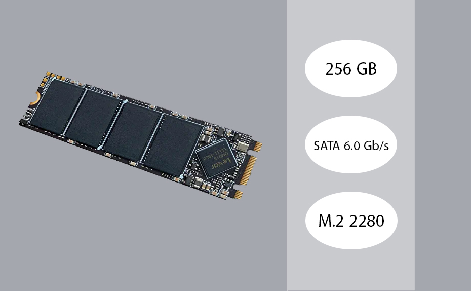 حافظه SSD لکسار Lexar NM100 M.2 2280 256GB اینترنال