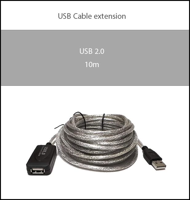 کابل افزایش USB به طول 10 متر