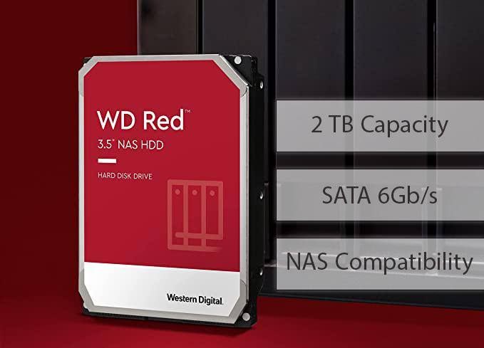 هارد وسترن دیجیتال Western Digital Red WD20EFRX اینترنال 2TB