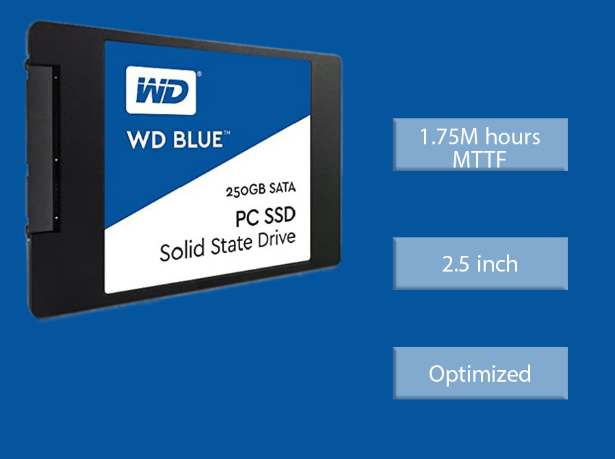 حافظه SSD وسترن دیجیتال Western Digital BLUE WDS250G1B0A 250GB اینترنال