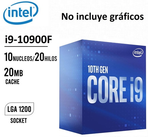 پردازنده اینتل Intel Core i9-10900F box سری Comet Lake