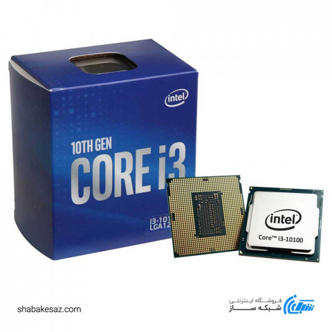 پردازنده اینتل Intel Core i3-10100 box سری Comet Lake