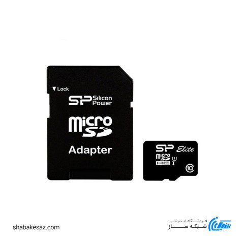 کارت حافظه میکرو اس دی Silicon Power مدل الیت 32 گیگابایت کلاس 10 با آداپتور
