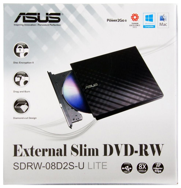 درایو نوری اکسترنال ایسوس Asus SDRW-08D2S-U External DVD Writer