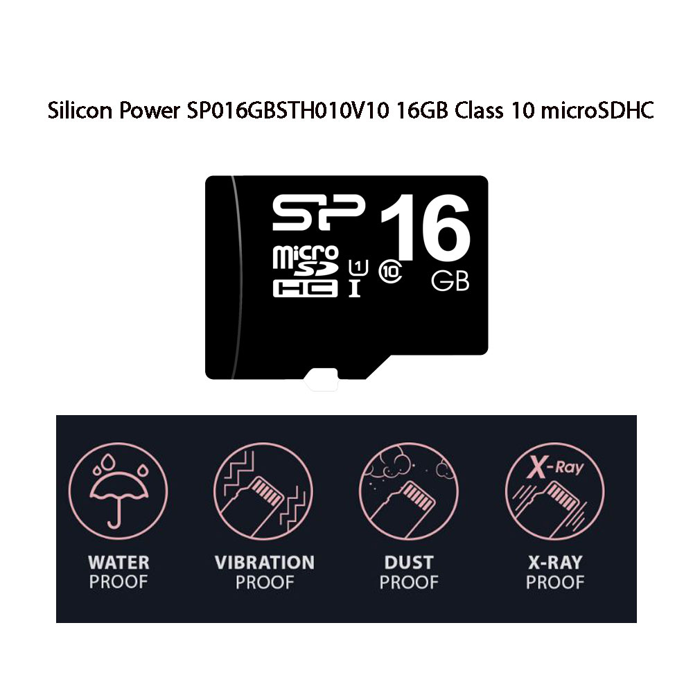 کارت حافظه سیلیکون پاور Silicon power microSDHC Class 10 ظرفیت 16 گیگابایت