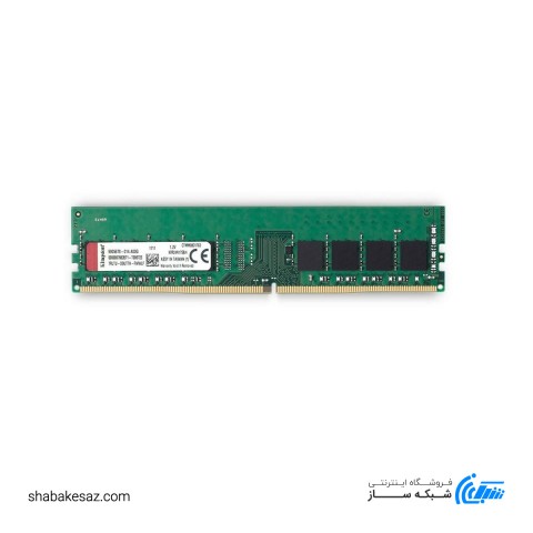 رم دسکتاپ DDR4 تک کاناله 2400 مگاهرتز CL17 کینگستون مدل KVR24N17S6 ظرفیت 4 گیگابایت