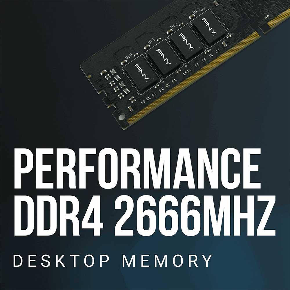 رم دسکتاپ DDR4 پی ان وای ظرفیت 8 گیگابایت 2666MHz