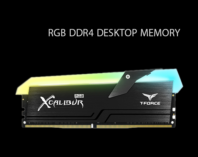 رم دسکتاپ DDR4 تیم گروپ Team Group XCALIBUR RGB ظرفیت 16 گیگابایت 3600MHz