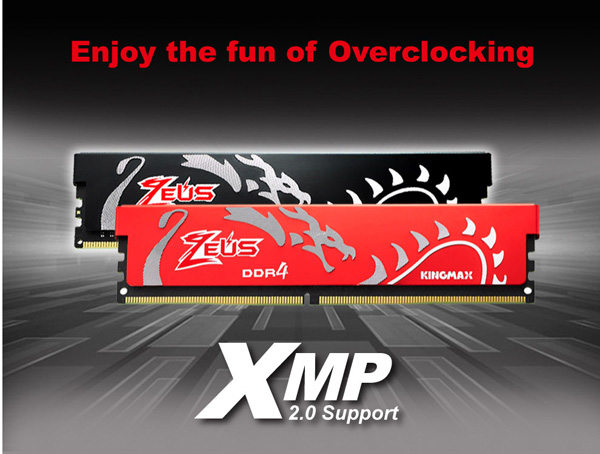 رم دسکتاپ DDR4 کینگ مکس Kingmax Zeus Dragon ظرفیت 8 گیگابایت 3000MHz