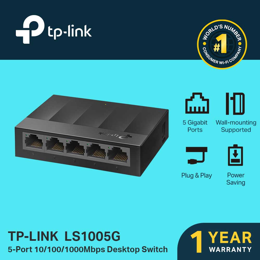 سوئیچ تی پی لینک Tp-Link LS1005G رومیزی 5 پورت 10/100/1000Mbps