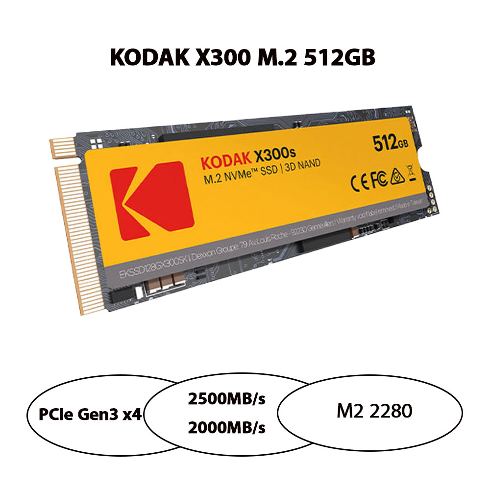 حافظه SSD کداک KODAK X300 M.2 512GB اینترنال
