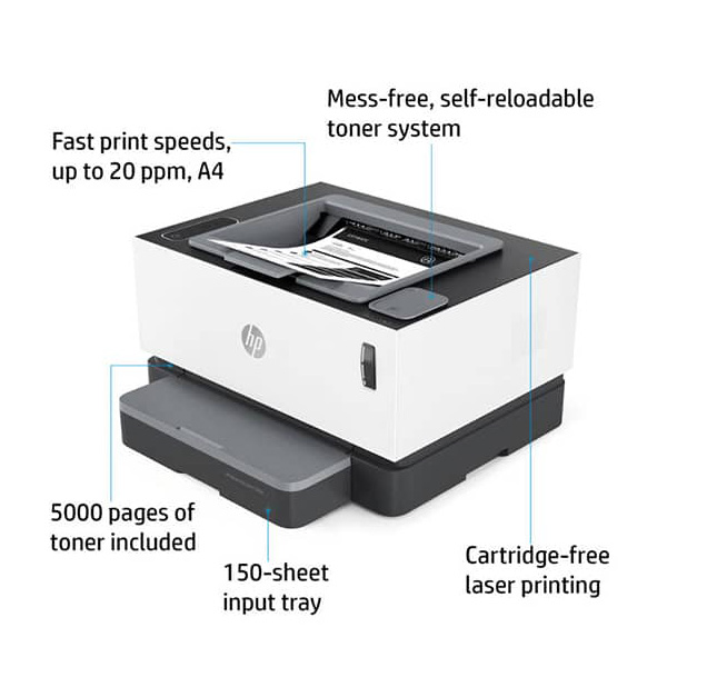 پرینتر اچ پی HP 1000w Neverstop Laser تک کاره لیزری