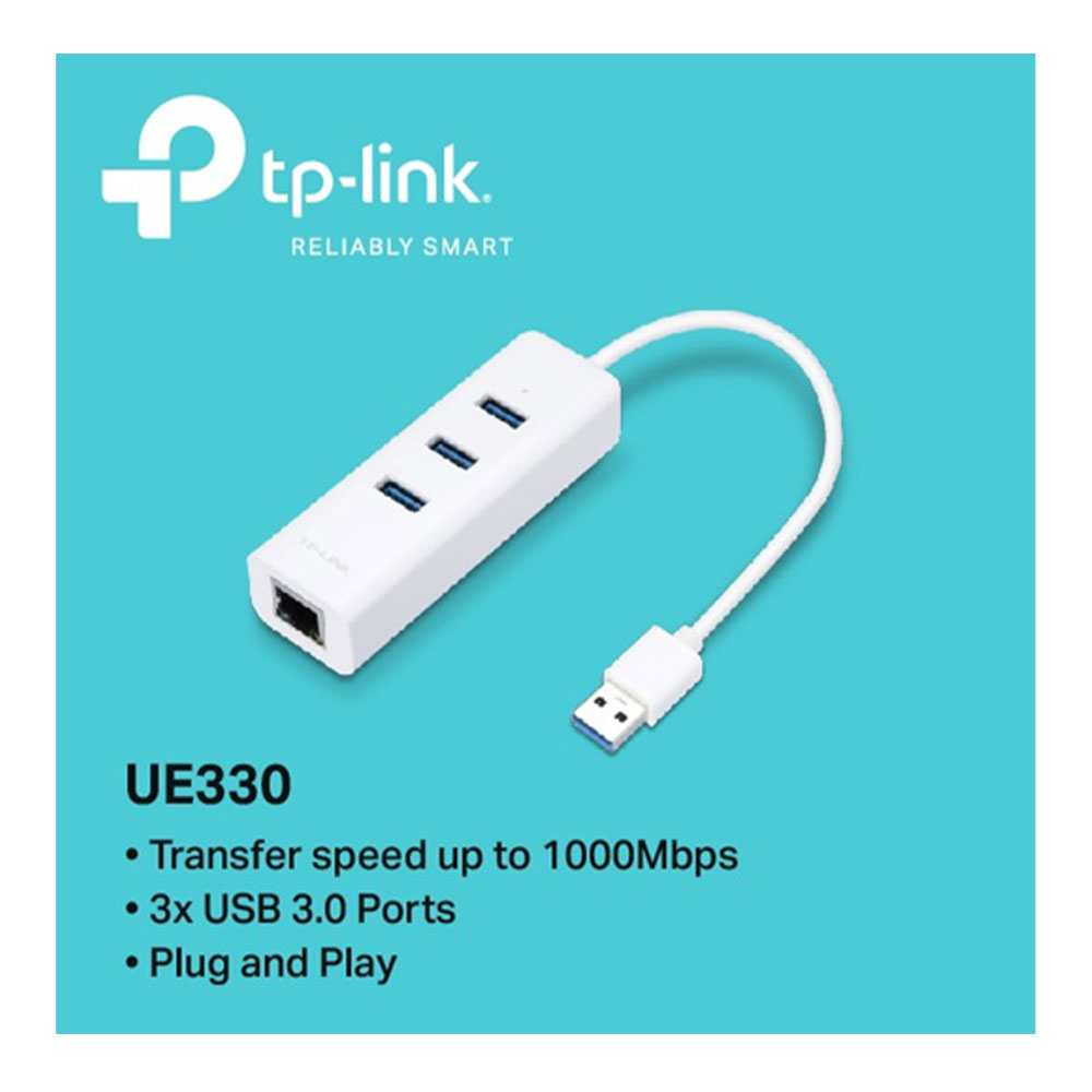هاب USB 3.0 تی پی لینک Tp-Link UE330 با پورت شبکه گیگابیت