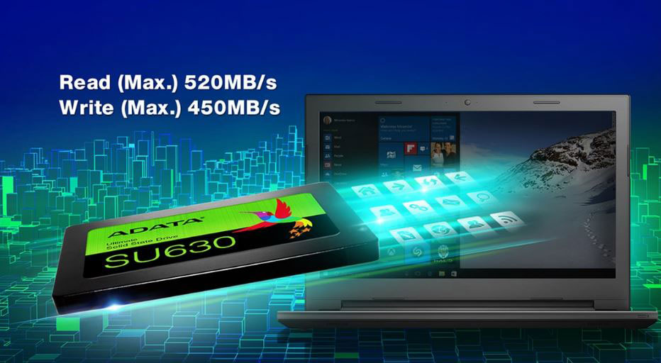 حافظه SSD اینترنال ای دیتا ADATA SU630 ظرفیت 480GB