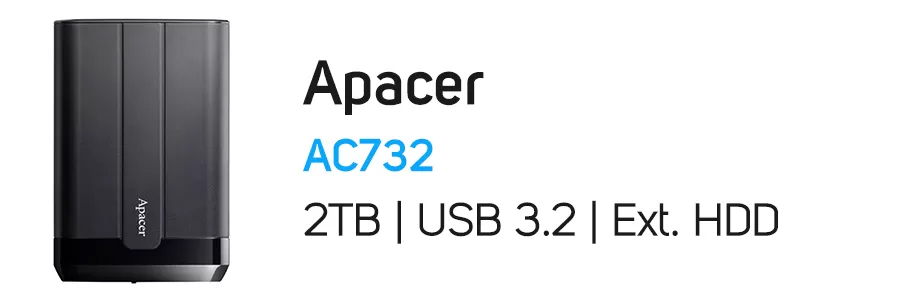 هارد اکسترنال اپیسر Apacer AC732 ظرفیت 2TB
