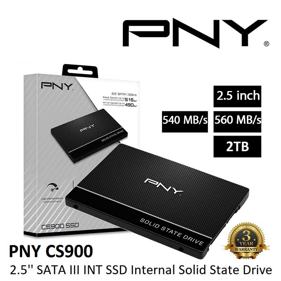 حافظه SSD اینترنال پی ان وای PNY CS900 ظرفیت 2TB