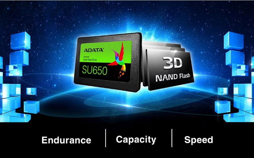 حافظه SSD اینترنال ای دیتا ADATA SU650 ظرفیت 960GB