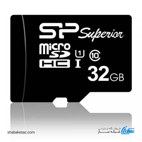 کارت حافظه microSDHC سیلیکون پاور کلاس 10 مدل Superior-U1 ظرفیت 32 گیگابایت