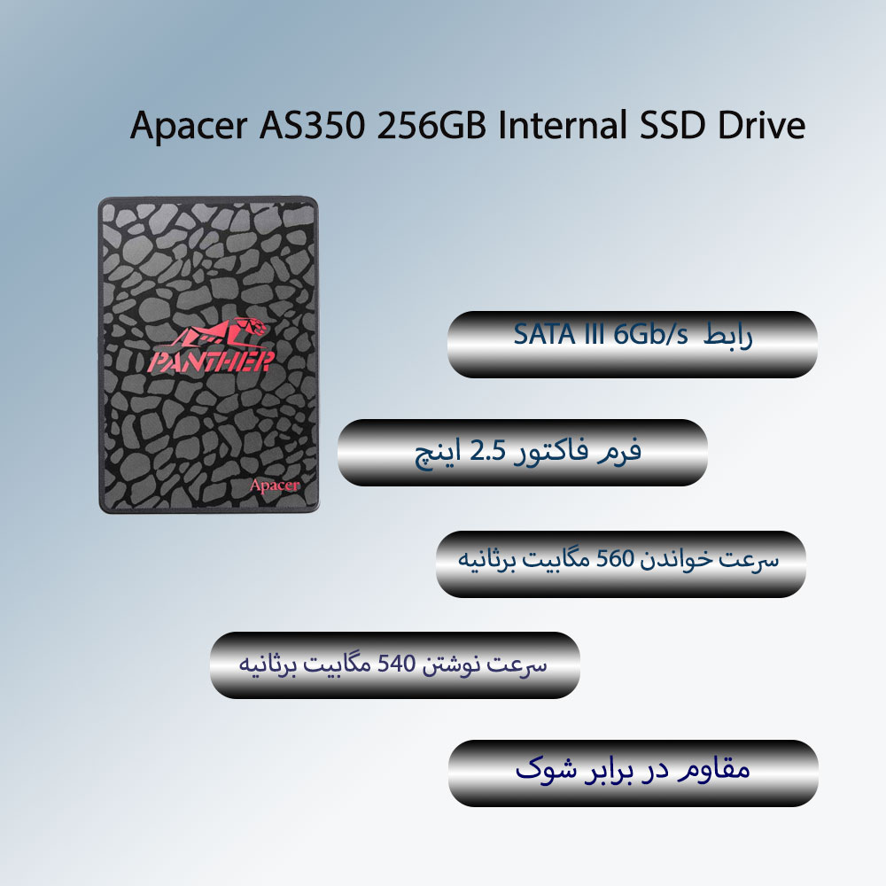 حافظه SSD اینترنال اپیسر Apacer AS350 256GB