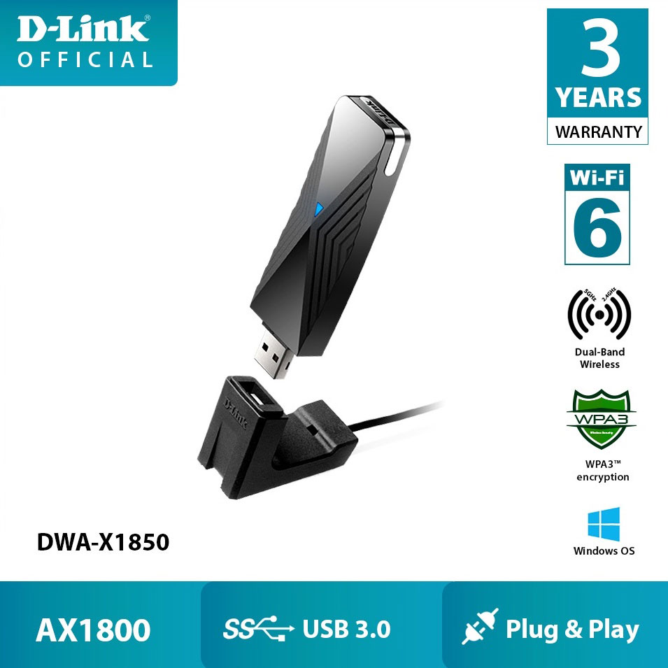 کارت شبکه دی لینک D-Link DWA-X1850 وای فای AX1800