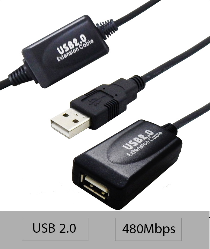 کابل افزایش طول USB 2.0 اکتیو فرانت 20 متری