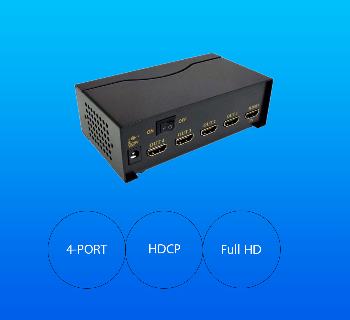 اسپلیتر HDMI کی نت پلاس K-netplus KPS644 چهار پورت