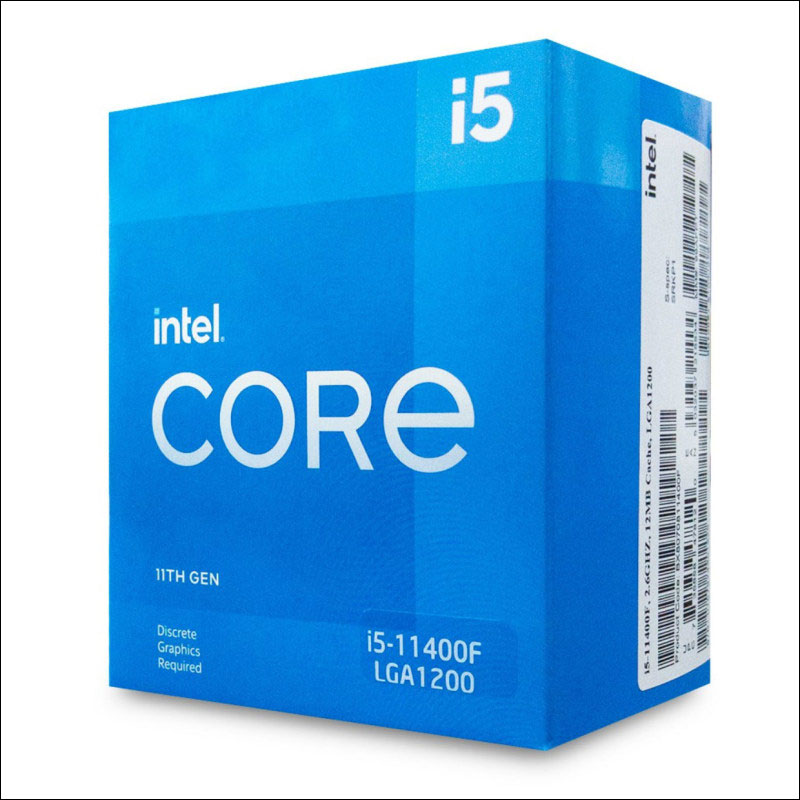 پردازنده اینتل Intel Core i5-11400F tray سری Rocket Lake