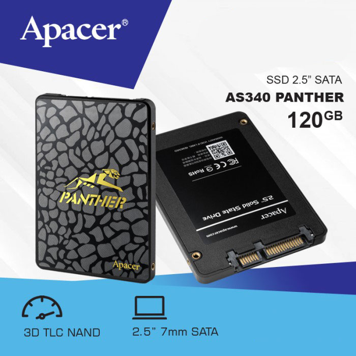 حافظه SSD اینترنال اپیسر Apacer AS340 ظرفیت 120GB