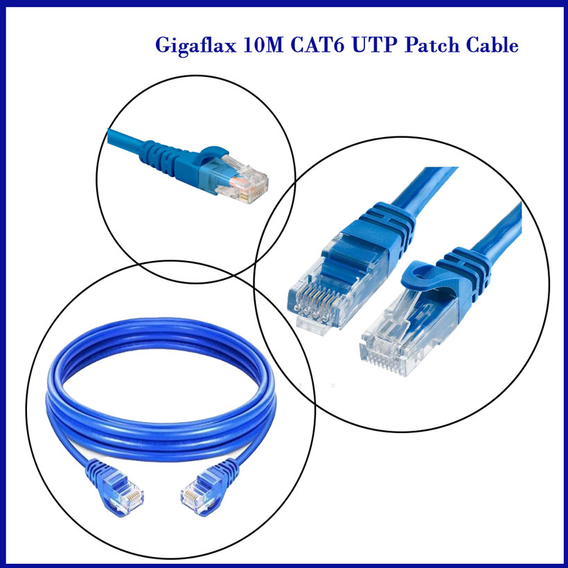 پچ کورد گیگافلکس Gigaflex Patch cord CAT6 UTP طول 10 متر