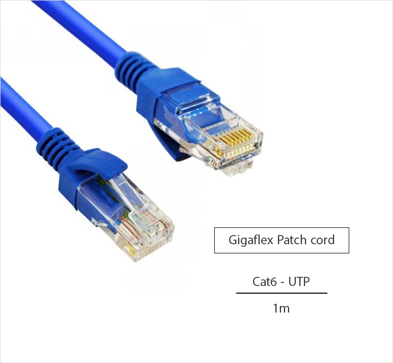 پچ کورد گیگافلکس Gigaflex Patch cord CAT6 UTP طول 1 متر