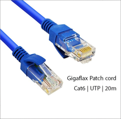 پچ کورد گیگافلکس Gigaflex Patch cord CAT6 UTP طول 20 متر