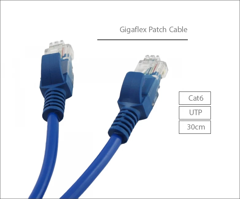 پچ کورد CAT6 UTP گیگافلکس Gigaflex Patch cord طول 30 سانتی متر