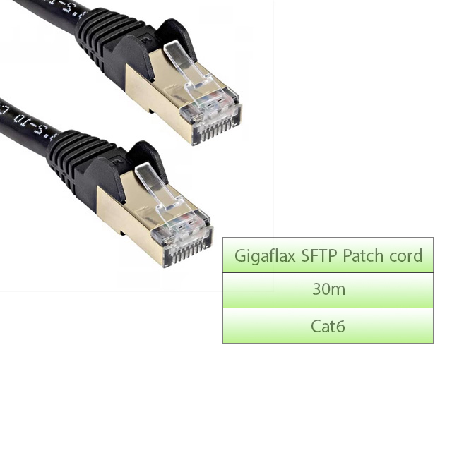 پچ کورد گیگافلکس Gigaflex Patch cord CAT6 SFTP شیلد دار طول 30 متر