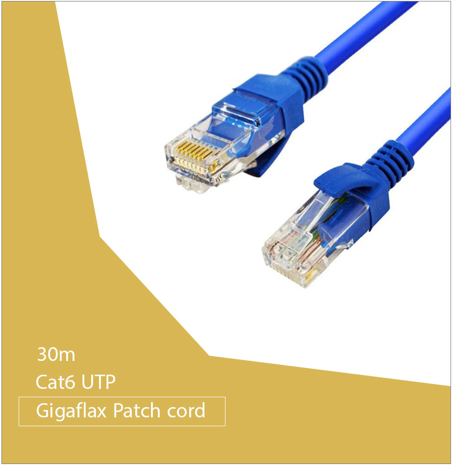 پچ کورد CAT6 UTP گیگافلکس Gigaflex Patch cord طول 30 متر