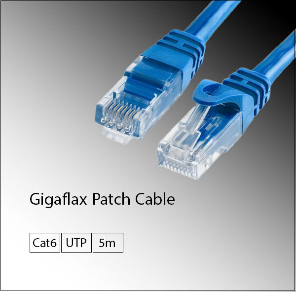 پچ کورد گیگافلکس Gigaflex Patch cord CAT6 UTP طول 5 متر