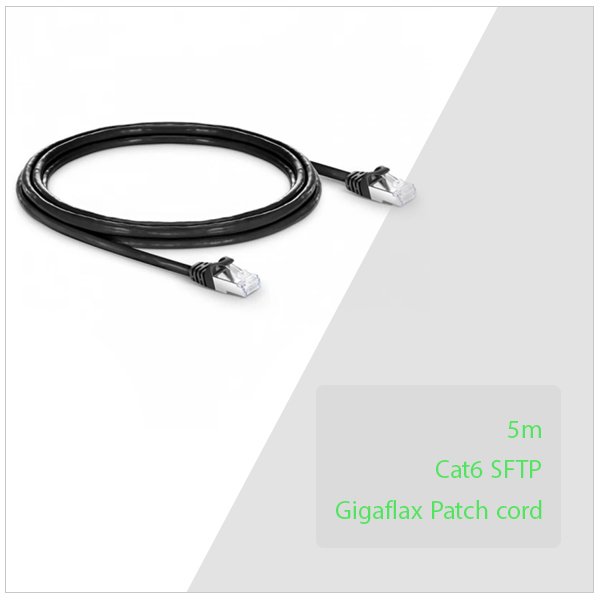 پچ کورد CAT6 SFTP گیگافلکس Gigaflax Patch cord شیلد دار طول 5 متر