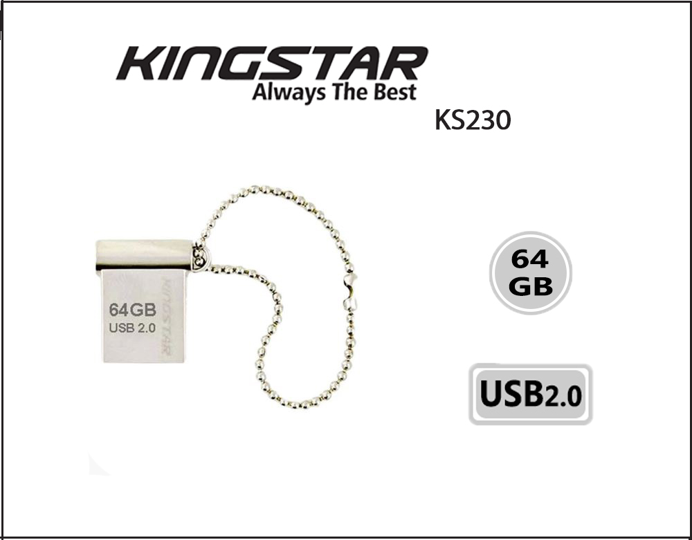 فلش مموری کینگ استار Kingstar KS230 ظرفیت 64 گیگابایت USB 2.0