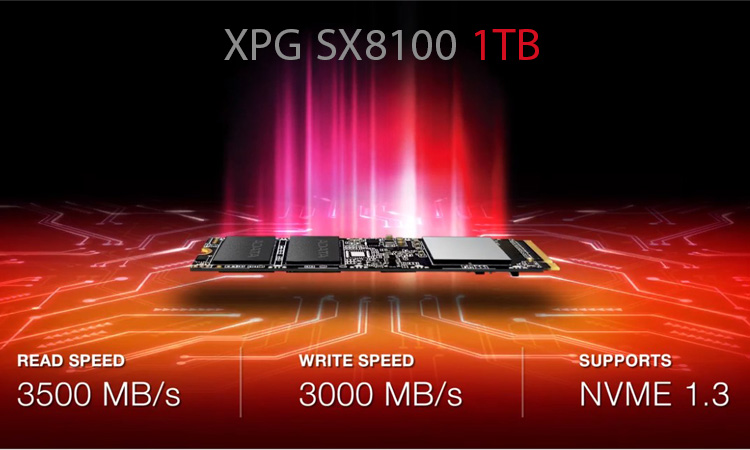 حافظه SSD اینترنال Adata XPG SX8100 M.2 2280 ظرفیت 1TB