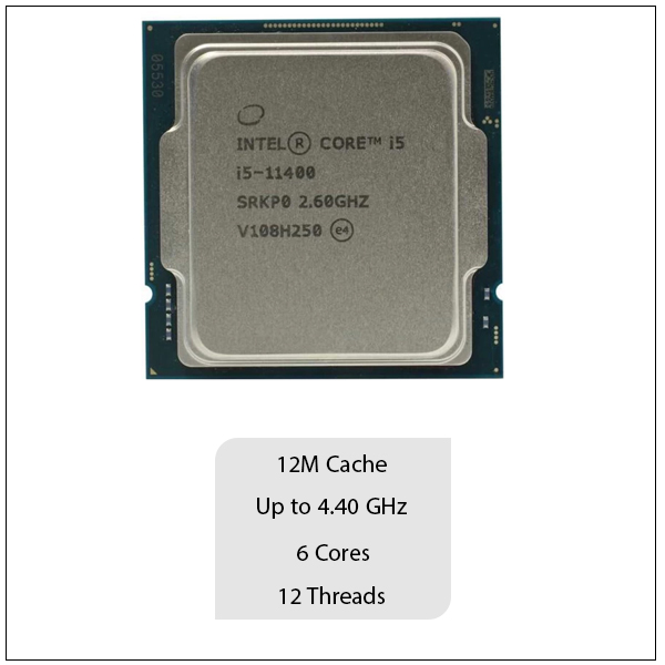 پردازنده اینتل Intel Core i5-11400 tray سری Rocket Lake