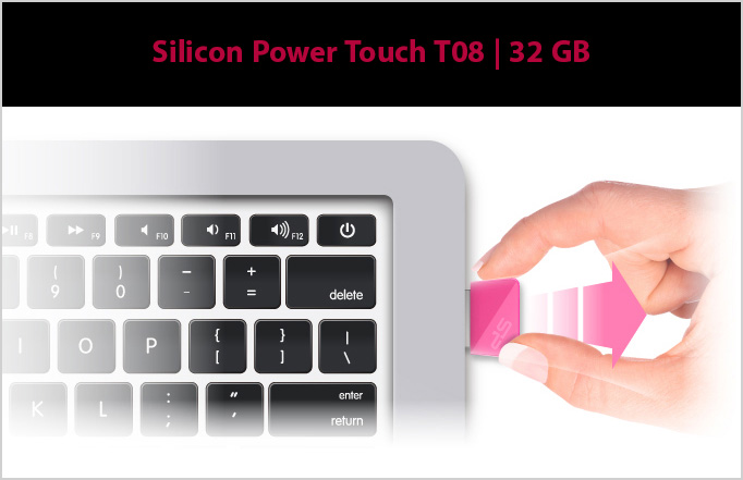 فلش مموری سیلیکون پاور Silicon Power Touch T08 ظرفیت 32 گیگابایت USB 2.0