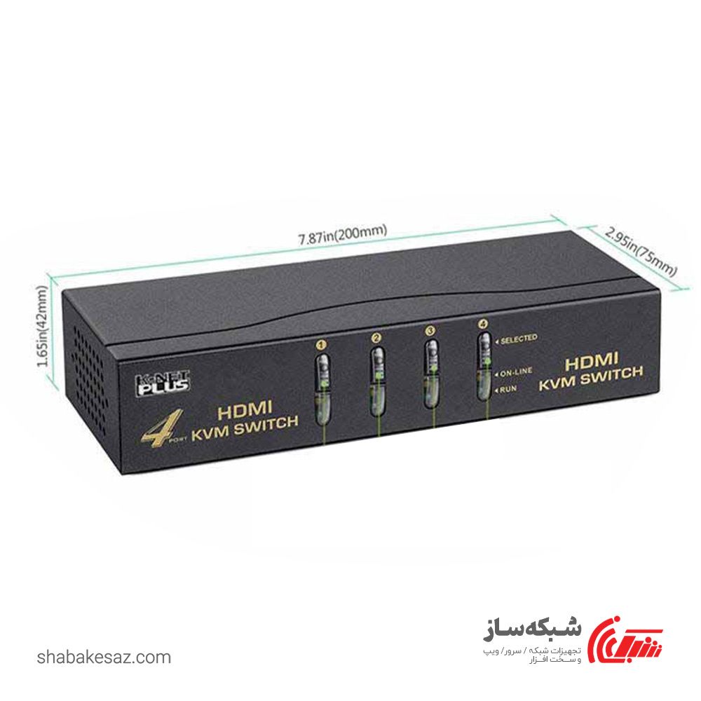 قیمت و خرید کی وی ام سوئیچ Hdmi کی نت پلاس K Netplus Kp Swkh404 با 4