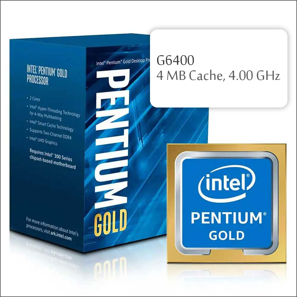 پردازنده اینتل intel G6400 Pentium Gold سری Comet Lake - شبکه ساز