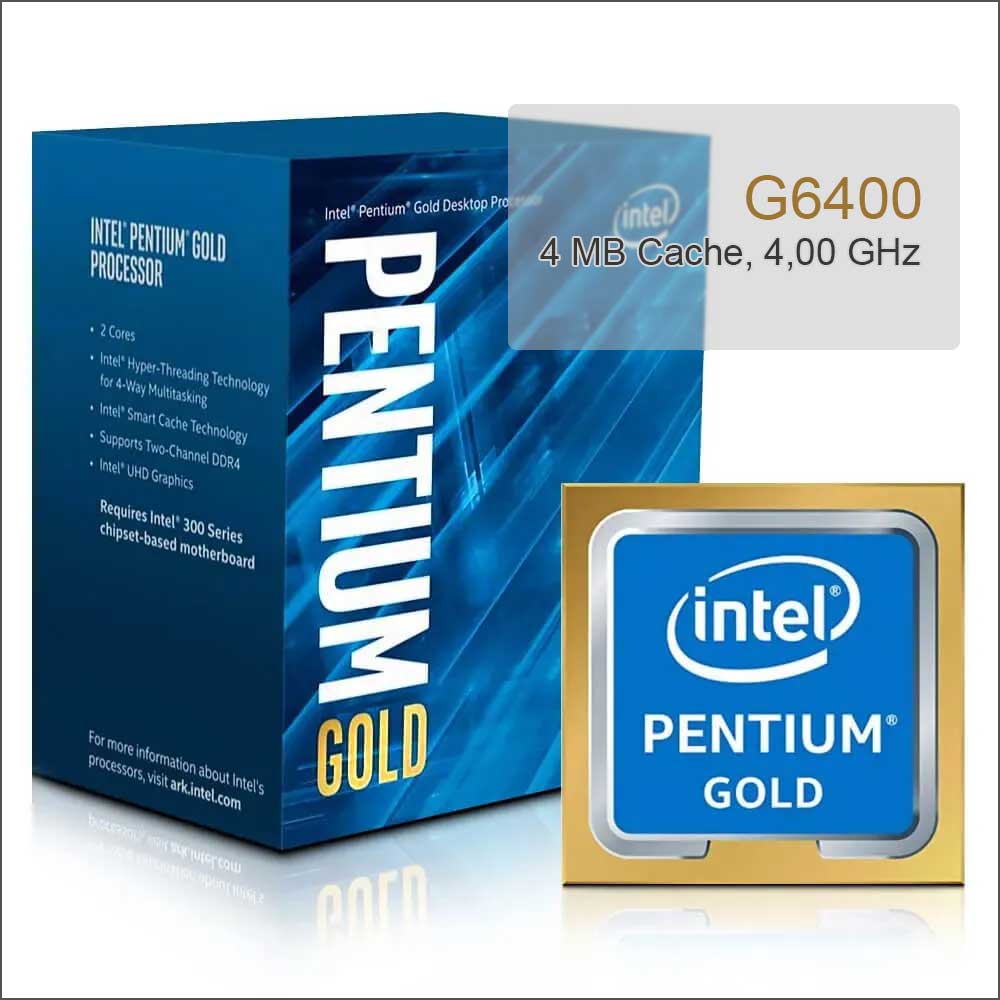 پردازنده اینتل intel G6400 Pentium Gold سری Comet Lake