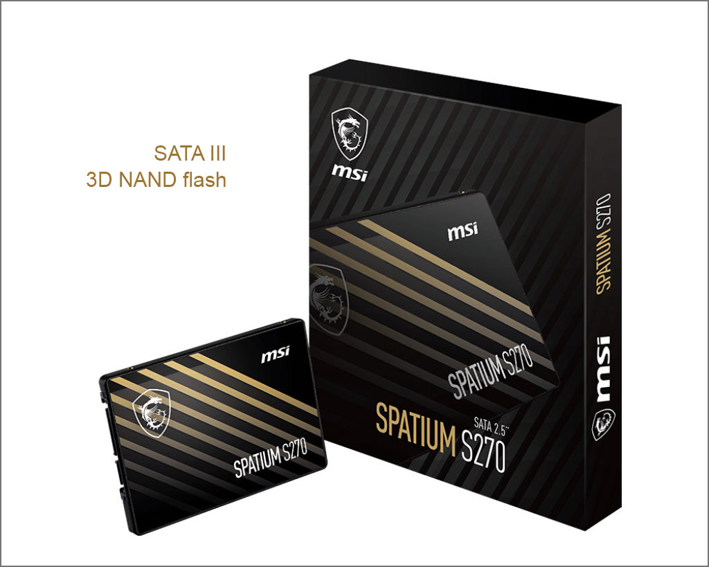 حافظه SSD ام اس ای msi SPATIUM S270 240GB اینترنال