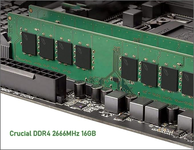 رم کامپیوتر DDR4 کروشیال Crucial ظرفیت 16 گیگابایت 2666Mhz